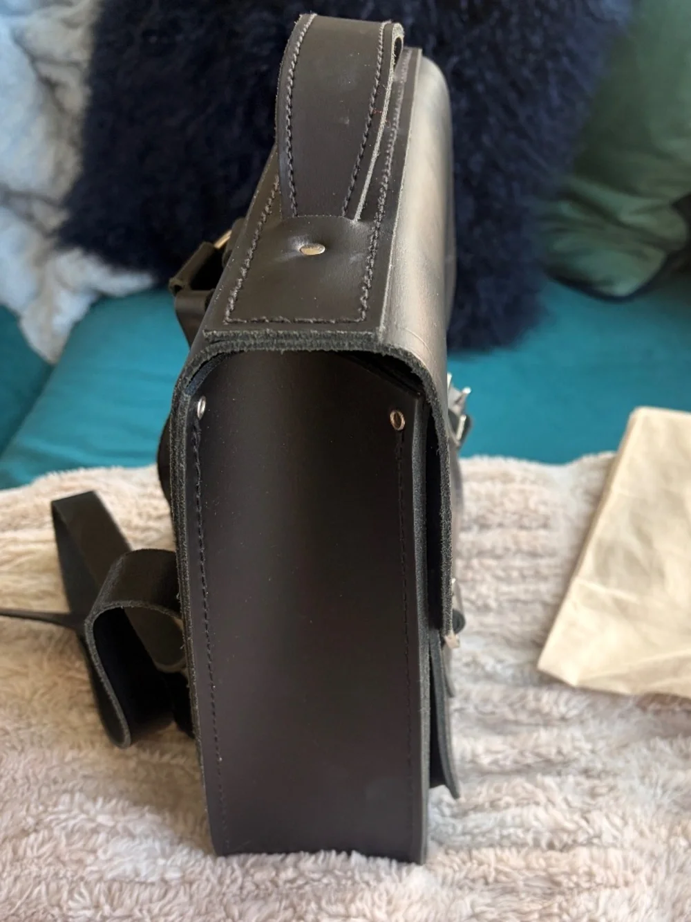 Cambridge Satchel Portrait Small Backpack - Black Leather